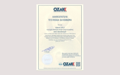 Лаборатория UzAuto Cepla успешно прошла аккредитацию  ISO/ IEC 17025-2019 и подтвердила соответствие высоким стандартам качества